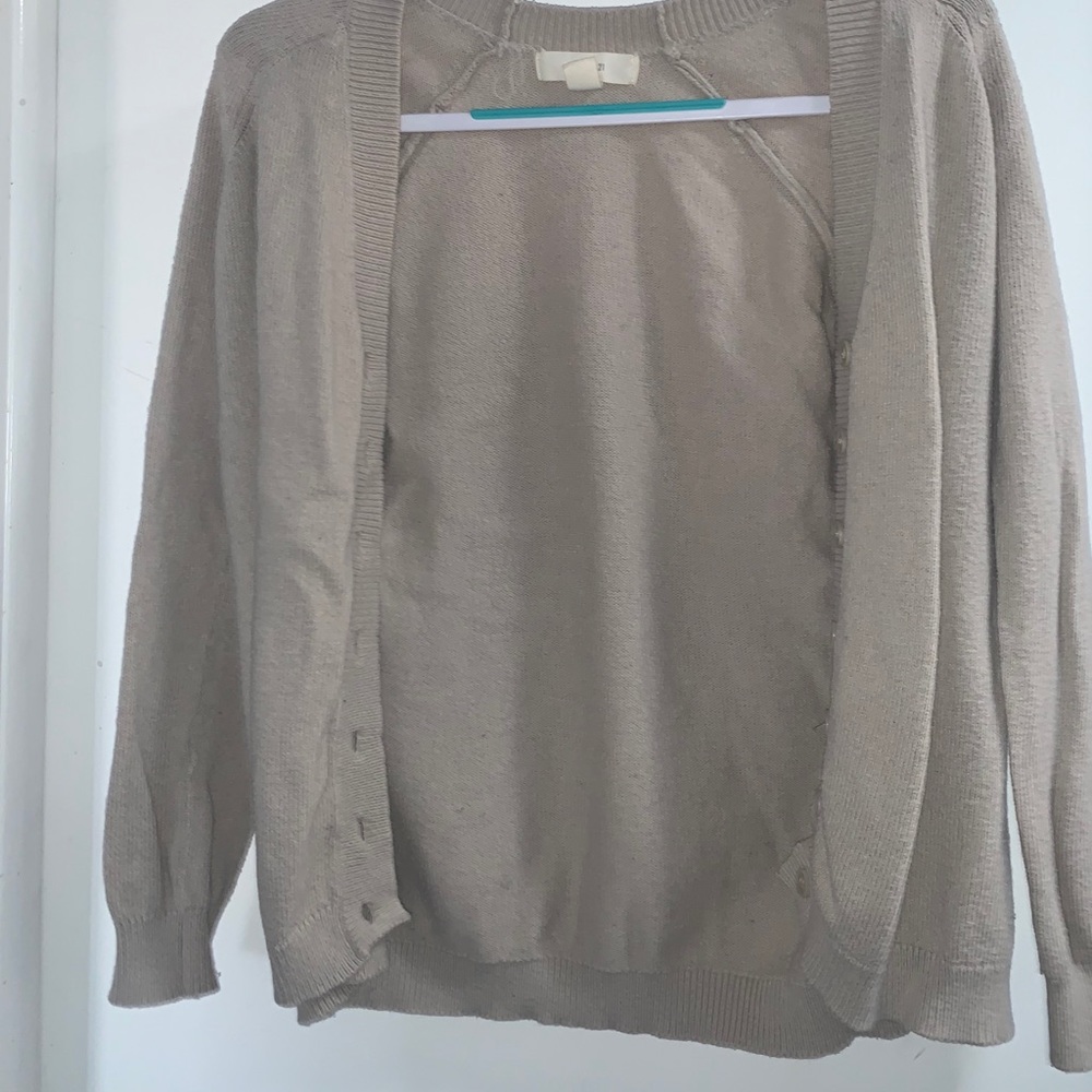 Tan cardigan